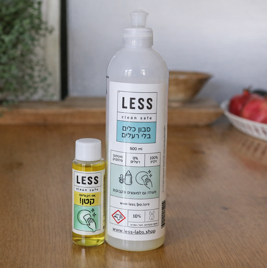 היכרות  | סבון כלים עדין - מיוחד למוצצים, בקבוקים ועור רגיש